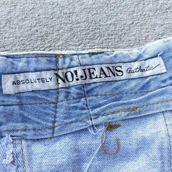 Vintage 90s Rare Absolutely No! Jeans Authentic Venom Skirt Fabric Ruffle Bottom - Picture 7 of 12